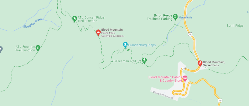 blood mountain loop - google maps